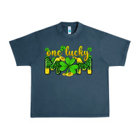 Midnight Navy one lucky mom Urban Heavy Tee - Zillion Design Studio