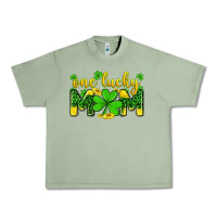 Oil Green one lucky mom Urban Heavy Tee - Zillion Design Studio