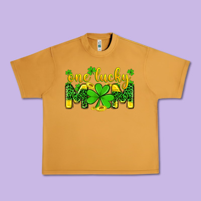 One Lucky Mom Urban Heavy Tee Designed By Zillion Design Studio