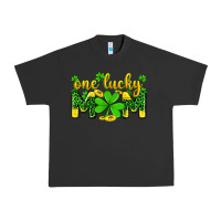 Pigment Black one lucky mom Urban Heavy Tee - Zillion Design Studio
