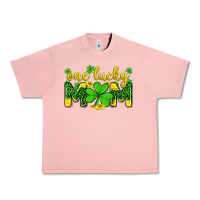 Salmon one lucky mom Urban Heavy Tee - Zillion Design Studio