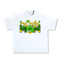 White one lucky mom Urban Heavy Tee - Zillion Design Studio