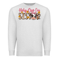 Oatmeal Heather holy cow i'm sister Premium Sweatshirt - MaliasSmallBusiness