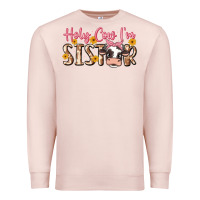 Pale Pink holy cow i'm sister Premium Sweatshirt - MaliasSmallBusiness