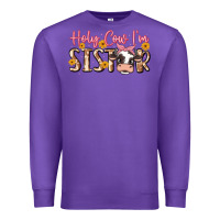 Purple holy cow i'm sister Premium Sweatshirt - MaliasSmallBusiness