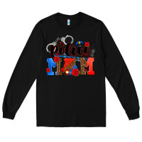 Black police mom Long Sleeve Tee - AdoDesignShop