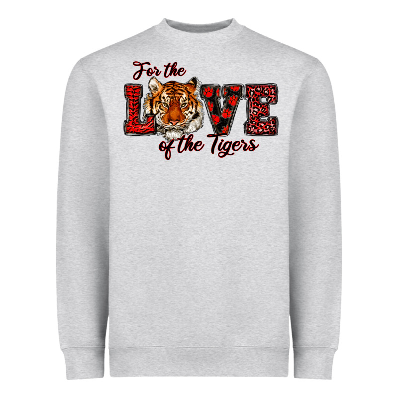 For The Love Of The Tigers Red Heavyweight Sweatshirt by RanaPortraitStore | Teevron