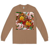 Toasted Coconut christmas pig  tartan with  hay and christmas ligh Long Sleeve Tee - FaDigitalArtStudio