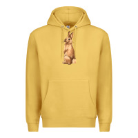 Antique Gold Bunny Premium Hoodie - NancyCooperArtShop