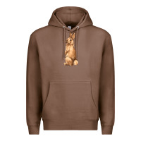 Chestnut Bunny Premium Hoodie - NancyCooperArtShop