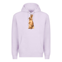 Lilac Bunny Premium Hoodie - NancyCooperArtShop