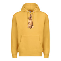 Mustard Bunny Premium Hoodie - NancyCooperArtShop