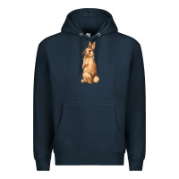 Navy Bunny Premium Hoodie - NancyCooperArtShop