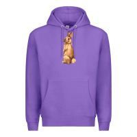 Purple Bunny Premium Hoodie - NancyCooperArtShop