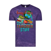 Cloud Purple busy doing cool teacher stuff Vintage Tee - texasbilliewilder