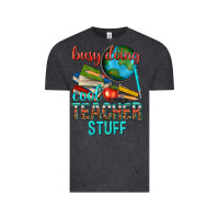 Vintage Black busy doing cool teacher stuff Vintage Tee - texasbilliewilder