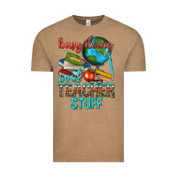 Busy Doing Cool Teacher Stuff Vintage Tee | Teevron