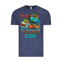Vintage Denim busy doing cool teacher stuff Vintage Tee - texasbilliewilder