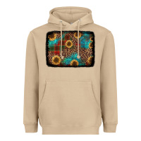Mushroom christmas sunflowers and buffalo plaid background Heavyweight Hoodie - Jasminsmagicworld