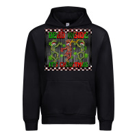 Black dead inside but it's Christmas dancing skeletons Urban Hoodie - BarkalooDesign