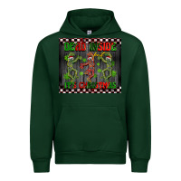Forest Green dead inside but it's Christmas dancing skeletons Urban Hoodie - BarkalooDesign