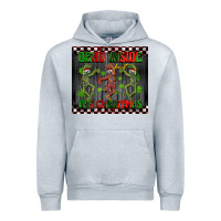 Heather Grey dead inside but it's Christmas dancing skeletons Urban Hoodie - BarkalooDesign