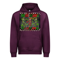 Mauve Wine dead inside but it's Christmas dancing skeletons Urban Hoodie - BarkalooDesign