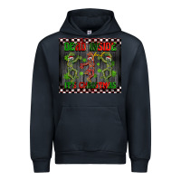 Navy dead inside but it's Christmas dancing skeletons Urban Hoodie - BarkalooDesign