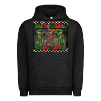 Pigment Black dead inside but it's Christmas dancing skeletons Urban Hoodie - BarkalooDesign