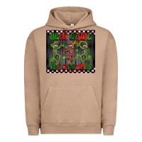 Pigment Burro dead inside but it's Christmas dancing skeletons Urban Hoodie - BarkalooDesign