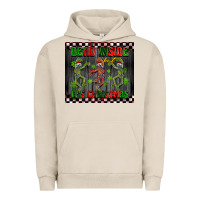 Pigment French Oak dead inside but it's Christmas dancing skeletons Urban Hoodie - BarkalooDesign