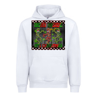 White dead inside but it's Christmas dancing skeletons Urban Hoodie - BarkalooDesign