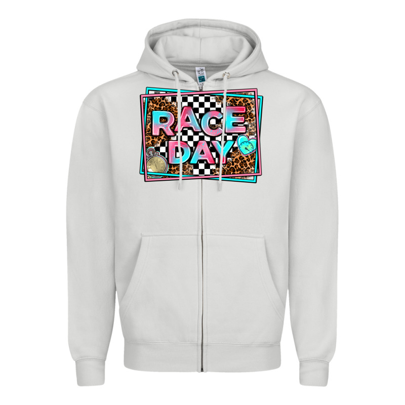 Race Day Zipper Hoodie by AdoDesignShop | Teevron