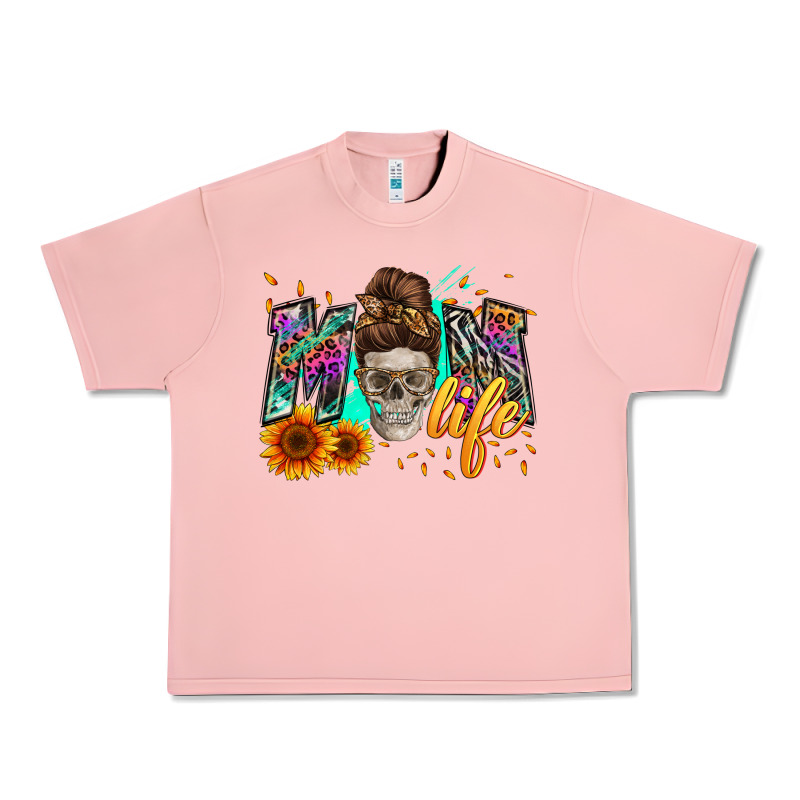 Mom Life With Skull Urban Heavy Tee by Zillion Design Studio | Teevron