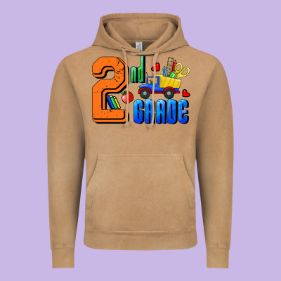 Second Grade Vintage Hoodie Designed By Ranaportraitstore