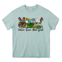 Arona peace love boer goat Heavy Core Tee - LillyAllenDesigns