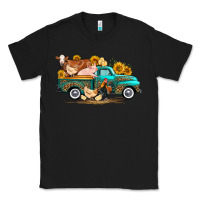 Black western farm truck farm animals Classic Tee - FaDigitalArtStudio