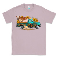 Lilac western farm truck farm animals Classic Tee - FaDigitalArtStudio