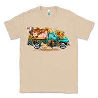 Mushroom western farm truck farm animals Classic Tee - FaDigitalArtStudio