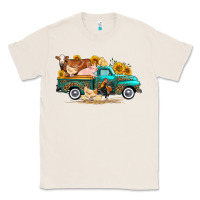 Natural western farm truck farm animals Classic Tee - FaDigitalArtStudio