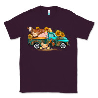 Plum western farm truck farm animals Classic Tee - FaDigitalArtStudio