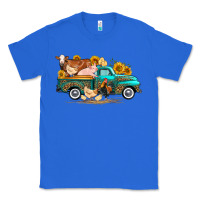 True Royal western farm truck farm animals Classic Tee - FaDigitalArtStudio