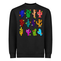 Black christmas glitter cactus Heavyweight Sweatshirt - Zillion Design Studio