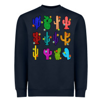 Navy christmas glitter cactus Heavyweight Sweatshirt - Zillion Design Studio