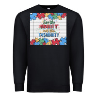 Black see the ability not the disability Premium Sweatshirt - MaliasSmallBusiness