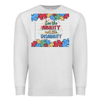 Oatmeal Heather see the ability not the disability Premium Sweatshirt - MaliasSmallBusiness