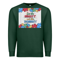 Sports Green see the ability not the disability Premium Sweatshirt - MaliasSmallBusiness