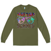 Army Green hot mom summer Long Sleeve Tee - CowhideDigitalArt