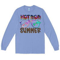 Colony Blue hot mom summer Long Sleeve Tee - CowhideDigitalArt