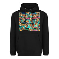 Black Western Teacher Pencil Heavyweight Hoodie - LillyAllenDesigns